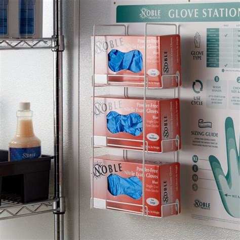 metal triple glove box holder|surgical glove holders wall mounted.